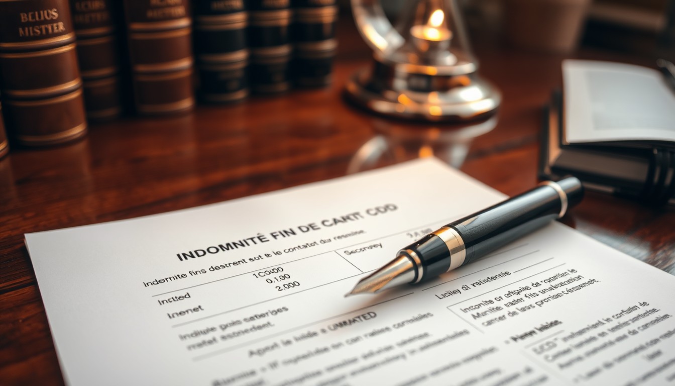 Indemnité fin de contrat cdd calcul aspects juridiques à connaître